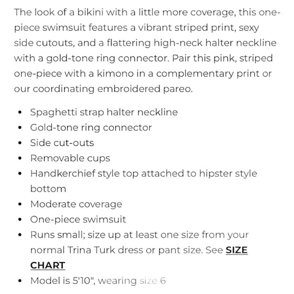 ☀️☀️☀️ Trina Turk Women’s MARAI Ring Halter Cutout Monokini - Picture 8 of 10